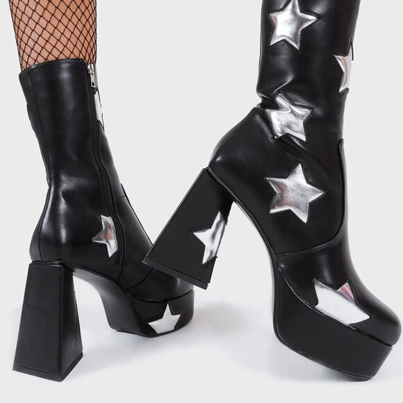 Seeking Stars Platform Ankle Boots US size 10 - Picture 2 of 2